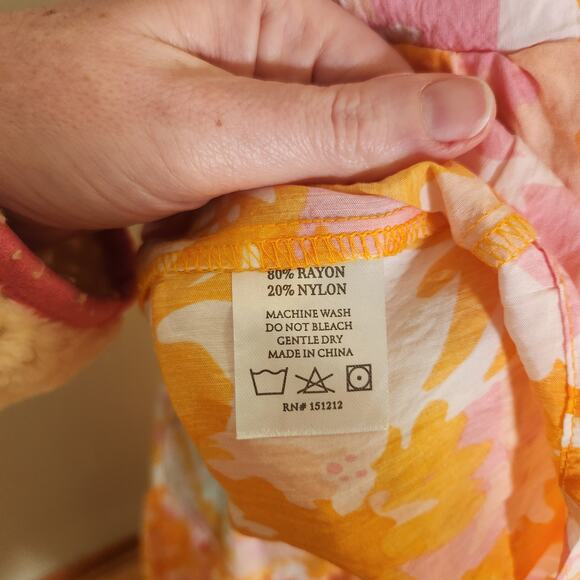 MICHELLE MCDOWELL Sadie Spring Blooms Orange 2pc Set, Size Medium - Picture 14 of 16